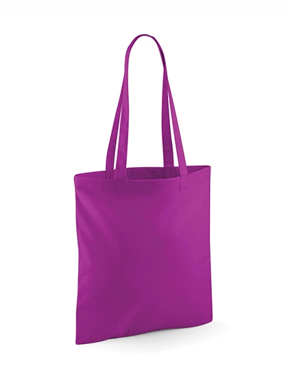 Bag For Life - Long Handles zum Besticken und Bedrucken in der Farbe Magenta mit Ihren Logo, Schriftzug oder Motiv.