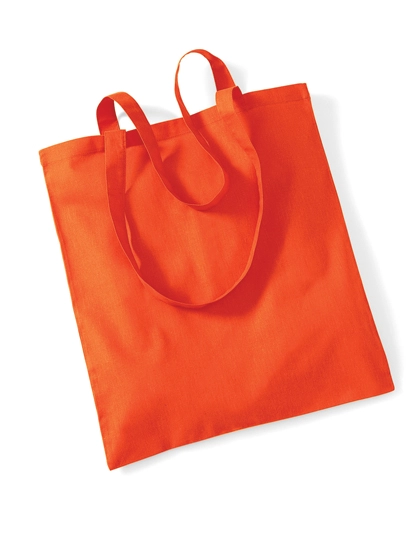 Bag For Life - Long Handles zum Besticken und Bedrucken in der Farbe Orange mit Ihren Logo, Schriftzug oder Motiv.