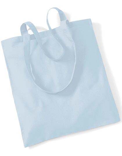 Bag For Life - Long Handles zum Besticken und Bedrucken in der Farbe Pastel Blue mit Ihren Logo, Schriftzug oder Motiv.
