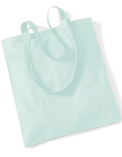 Bag For Life - Long Handles zum Besticken und Bedrucken in der Farbe Pastel Mint mit Ihren Logo, Schriftzug oder Motiv.