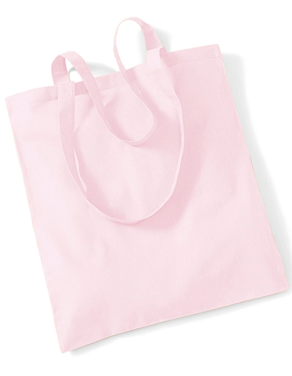 Bag For Life - Long Handles zum Besticken und Bedrucken in der Farbe Pastel Pink mit Ihren Logo, Schriftzug oder Motiv.