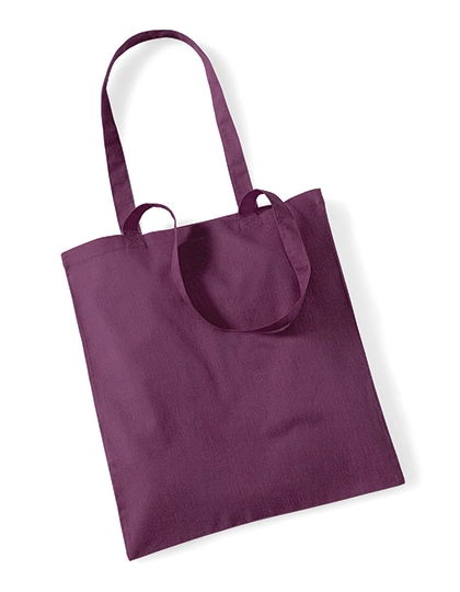 Bag For Life - Long Handles zum Besticken und Bedrucken in der Farbe Plum mit Ihren Logo, Schriftzug oder Motiv.