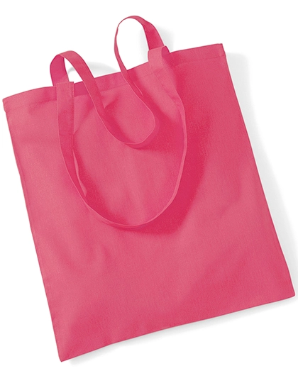 Bag For Life - Long Handles zum Besticken und Bedrucken in der Farbe Raspberry Pink mit Ihren Logo, Schriftzug oder Motiv.
