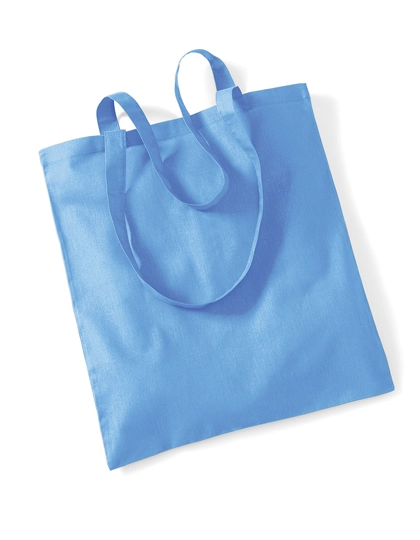 Bag For Life - Long Handles zum Besticken und Bedrucken in der Farbe Sky Blue mit Ihren Logo, Schriftzug oder Motiv.