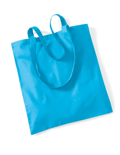 Bag For Life - Long Handles zum Besticken und Bedrucken in der Farbe Surf Blue mit Ihren Logo, Schriftzug oder Motiv.