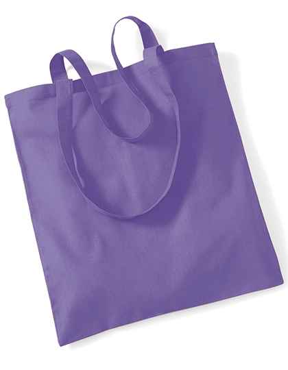 Bag For Life - Long Handles zum Besticken und Bedrucken in der Farbe Violet mit Ihren Logo, Schriftzug oder Motiv.