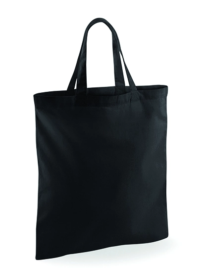 Bag For Life - Short Handles zum Besticken und Bedrucken in der Farbe Black mit Ihren Logo, Schriftzug oder Motiv.