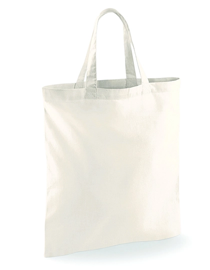 Bag For Life - Short Handles zum Besticken und Bedrucken in der Farbe Natural mit Ihren Logo, Schriftzug oder Motiv.