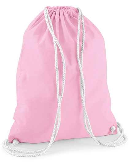 Cotton Gymsac zum Besticken und Bedrucken in der Farbe Classic Pink-White mit Ihren Logo, Schriftzug oder Motiv.