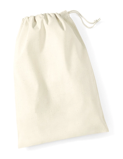 Cotton Stuff Bag zum Besticken und Bedrucken in der Farbe Natural mit Ihren Logo, Schriftzug oder Motiv.