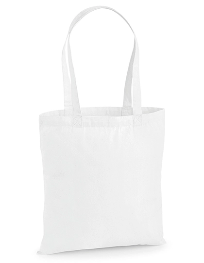 Premium Cotton Bag zum Besticken und Bedrucken in der Farbe White mit Ihren Logo, Schriftzug oder Motiv.