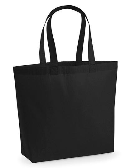 Premium Cotton Maxi Bag zum Besticken und Bedrucken in der Farbe Black mit Ihren Logo, Schriftzug oder Motiv.