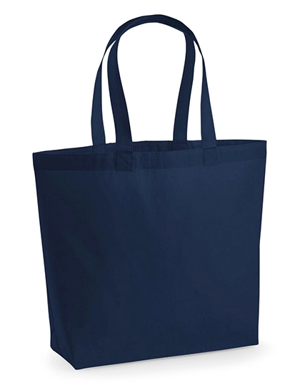 Premium Cotton Maxi Bag zum Besticken und Bedrucken in der Farbe French Navy mit Ihren Logo, Schriftzug oder Motiv.