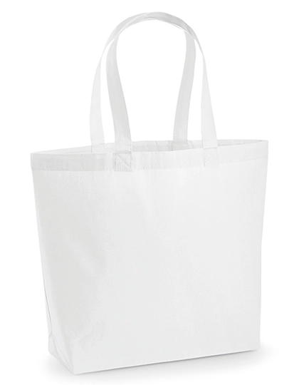 Premium Cotton Maxi Bag zum Besticken und Bedrucken in der Farbe White mit Ihren Logo, Schriftzug oder Motiv.