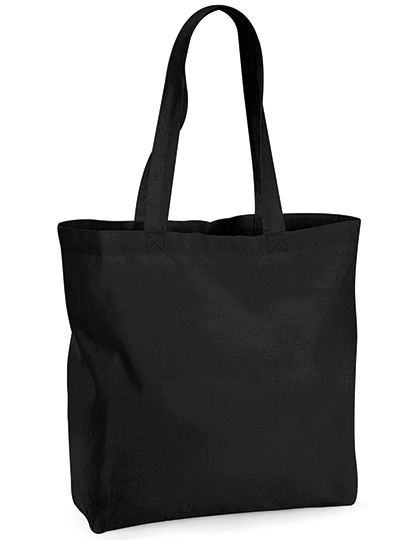 Organic Premium Cotton Maxi Bag zum Besticken und Bedrucken in der Farbe Black mit Ihren Logo, Schriftzug oder Motiv.