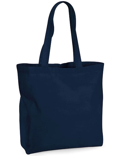 Organic Premium Cotton Maxi Bag zum Besticken und Bedrucken in der Farbe French Navy mit Ihren Logo, Schriftzug oder Motiv.