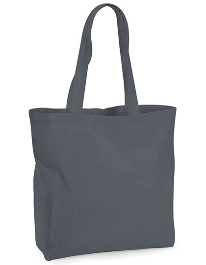 Organic Premium Cotton Maxi Bag zum Besticken und Bedrucken in der Farbe Graphite Grey mit Ihren Logo, Schriftzug oder Motiv.