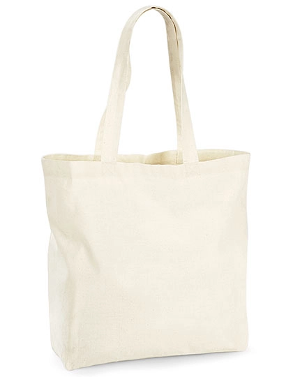 Organic Premium Cotton Maxi Bag zum Besticken und Bedrucken in der Farbe Natural mit Ihren Logo, Schriftzug oder Motiv.