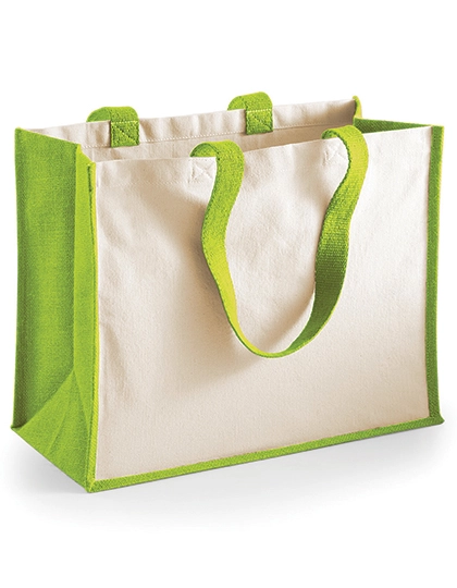 Printers Jute Classic Shopper zum Besticken und Bedrucken in der Farbe Apple Green mit Ihren Logo, Schriftzug oder Motiv.