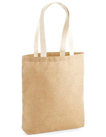 Unlaminated Jute Bag zum Besticken und Bedrucken in der Farbe Natural mit Ihren Logo, Schriftzug oder Motiv.