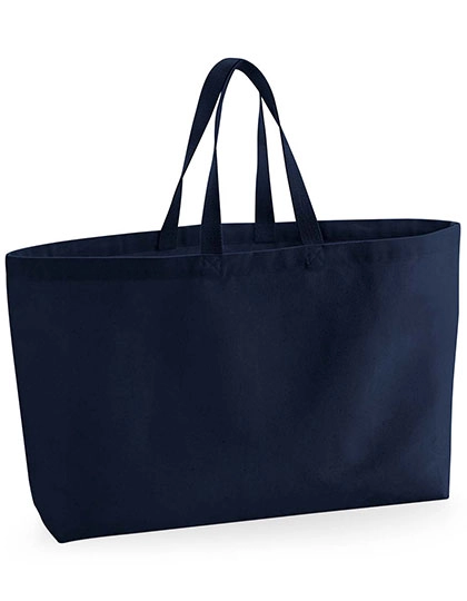 Oversized Canvas Bag zum Besticken und Bedrucken in der Farbe French Navy mit Ihren Logo, Schriftzug oder Motiv.
