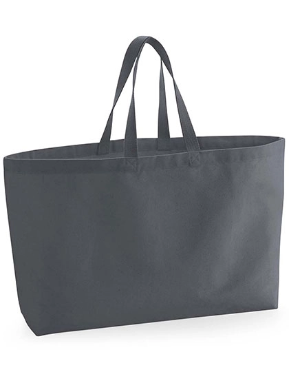 Oversized Canvas Bag zum Besticken und Bedrucken in der Farbe Graphite Grey mit Ihren Logo, Schriftzug oder Motiv.