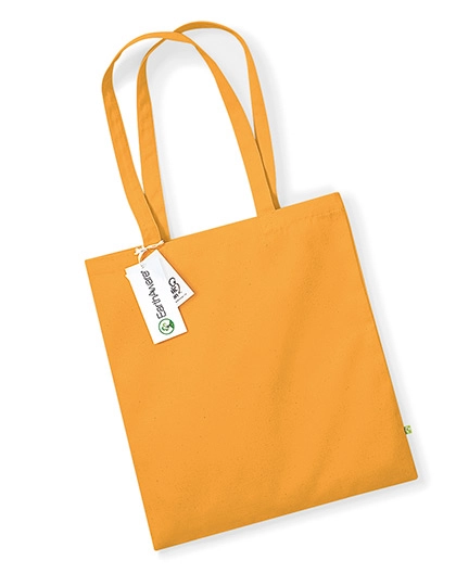 EarthAware® Organic Bag For Life zum Besticken und Bedrucken in der Farbe Amber mit Ihren Logo, Schriftzug oder Motiv.