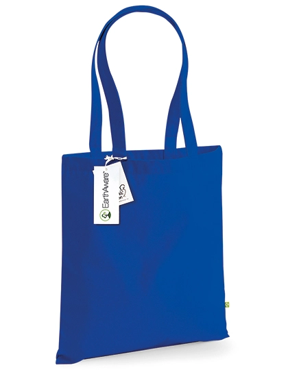 EarthAware® Organic Bag For Life zum Besticken und Bedrucken in der Farbe Bright Royal mit Ihren Logo, Schriftzug oder Motiv.