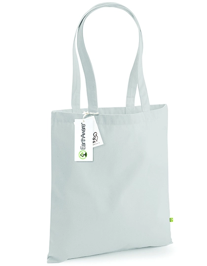 EarthAware® Organic Bag For Life zum Besticken und Bedrucken in der Farbe Light Grey mit Ihren Logo, Schriftzug oder Motiv.