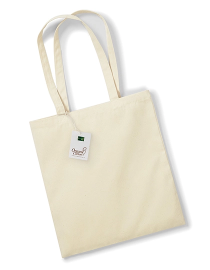 EarthAware® Organic Bag For Life zum Besticken und Bedrucken in der Farbe Natural mit Ihren Logo, Schriftzug oder Motiv.