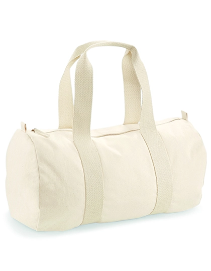 EarthAware® Organic Barrel Bag zum Besticken und Bedrucken in der Farbe Natural mit Ihren Logo, Schriftzug oder Motiv.
