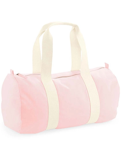 EarthAware® Organic Barrel Bag zum Besticken und Bedrucken in der Farbe Pastel Pink mit Ihren Logo, Schriftzug oder Motiv.