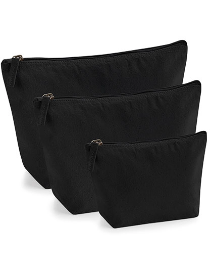 EarthAware® Organic Accessory Bag zum Besticken und Bedrucken in der Farbe Black mit Ihren Logo, Schriftzug oder Motiv.