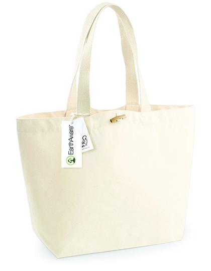 EarthAware® Organic Marina Bag zum Besticken und Bedrucken in der Farbe Natural mit Ihren Logo, Schriftzug oder Motiv.
