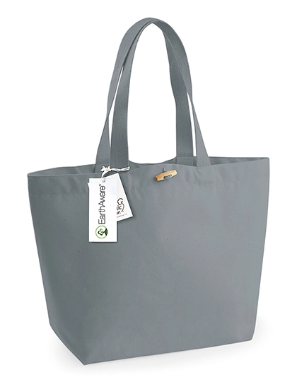 EarthAware® Organic Marina Bag zum Besticken und Bedrucken in der Farbe Pure Grey mit Ihren Logo, Schriftzug oder Motiv.
