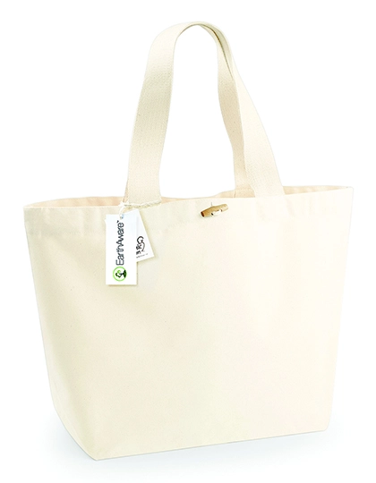 EarthAware® Organic Marina Bag XL zum Besticken und Bedrucken in der Farbe Natural mit Ihren Logo, Schriftzug oder Motiv.