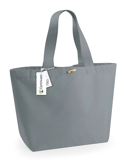 EarthAware® Organic Marina Bag XL zum Besticken und Bedrucken in der Farbe Pure Grey mit Ihren Logo, Schriftzug oder Motiv.