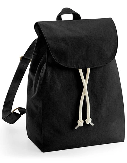 EarthAware® Organic Rucksack zum Besticken und Bedrucken in der Farbe Black mit Ihren Logo, Schriftzug oder Motiv.