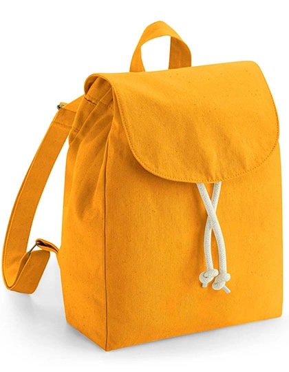 EarthAware® Organic Mini Rucksack zum Besticken und Bedrucken in der Farbe Amber mit Ihren Logo, Schriftzug oder Motiv.