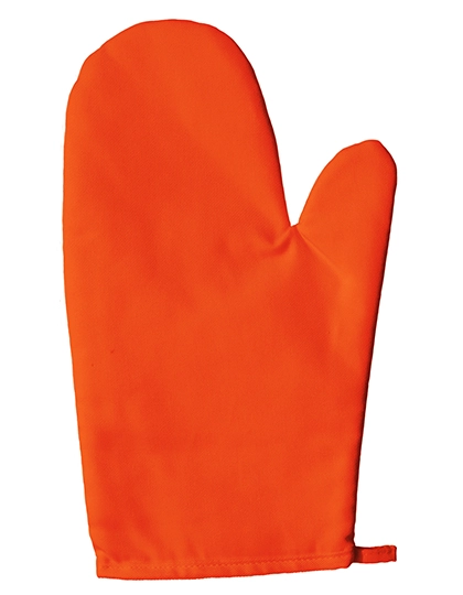 Oven Mitt zum Besticken und Bedrucken in der Farbe Orange mit Ihren Logo, Schriftzug oder Motiv.