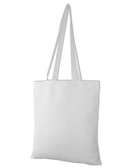 Long Handle Carrier Bag zum Besticken und Bedrucken in der Farbe White mit Ihren Logo, Schriftzug oder Motiv.