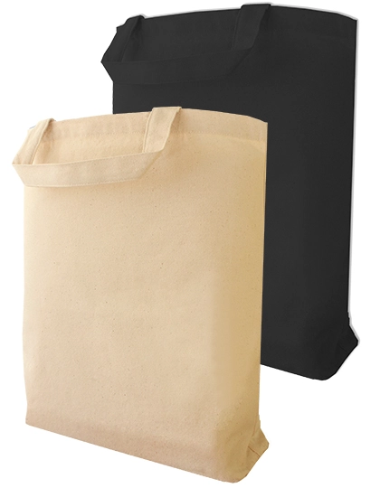 Canvas Carrier Bag Short Handle zum Besticken und Bedrucken mit Ihren Logo, Schriftzug oder Motiv.