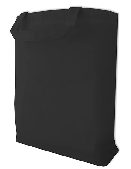 Canvas Carrier Bag Short Handle zum Besticken und Bedrucken in der Farbe Black mit Ihren Logo, Schriftzug oder Motiv.