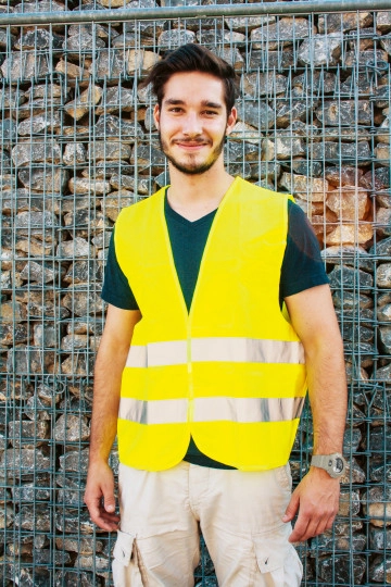 Safety Vest EN ISO 20471 zum Besticken und Bedrucken mit Ihren Logo, Schriftzug oder Motiv.