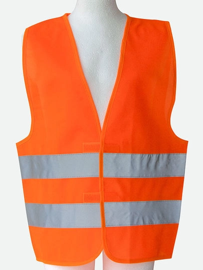 Kids´ Safety Vest EN 1150 zum Besticken und Bedrucken in der Farbe Signal Orange mit Ihren Logo, Schriftzug oder Motiv.