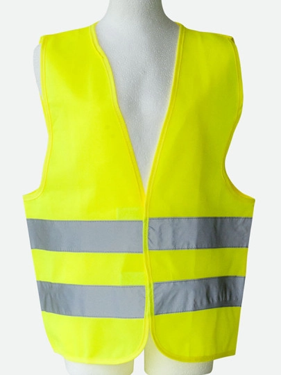 Kids´ Safety Vest EN 1150 zum Besticken und Bedrucken in der Farbe Signal Yellow mit Ihren Logo, Schriftzug oder Motiv.