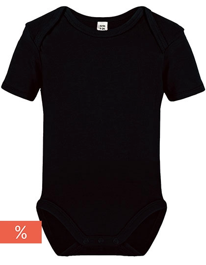 Short Sleeve Baby Bodysuit zum Besticken und Bedrucken mit Ihren Logo, Schriftzug oder Motiv.