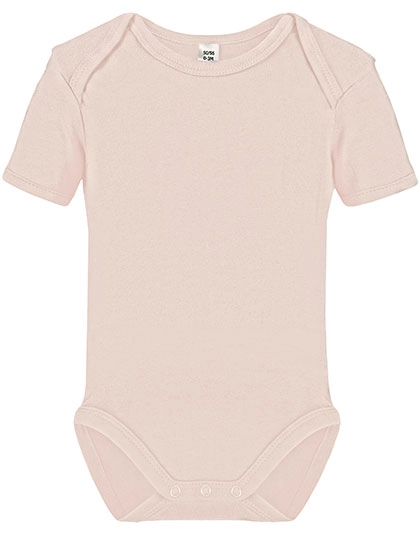 Short Sleeve Baby Bodysuit zum Besticken und Bedrucken in der Farbe Natural mit Ihren Logo, Schriftzug oder Motiv.