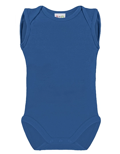 Bio Bodysuit Vest zum Besticken und Bedrucken in der Farbe Deep Royal mit Ihren Logo, Schriftzug oder Motiv.