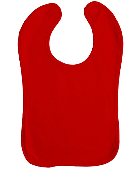 Baby Bib Double Layer zum Besticken und Bedrucken in der Farbe Red-Red mit Ihren Logo, Schriftzug oder Motiv.